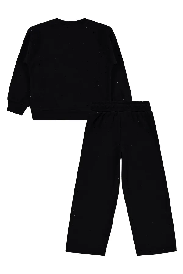Girls' Tracksuit Set, Ages 6-9, Black - Pack