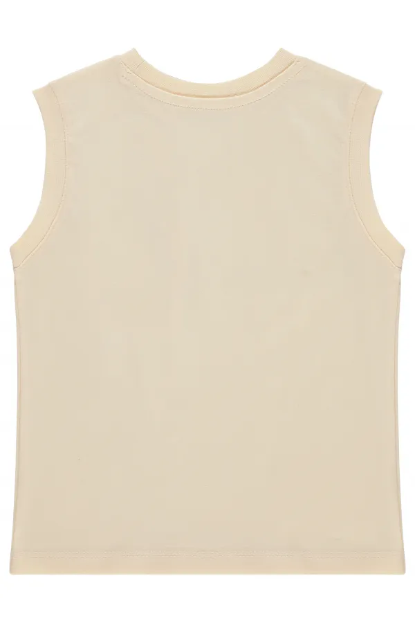 Erkek Çocuk Tişört 2-5 Yaş Ekru - Paket