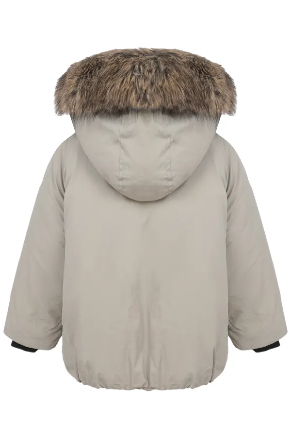 Boy's Coat 2-5 Years Old Stone Color - Package