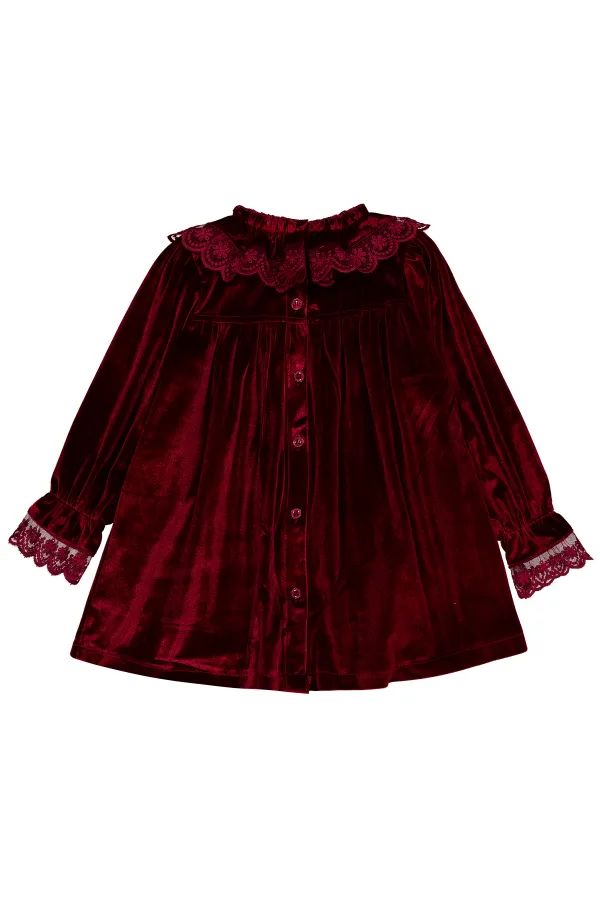 Girl's Vest and Dress 2-5 Years Old Burgundy - Package