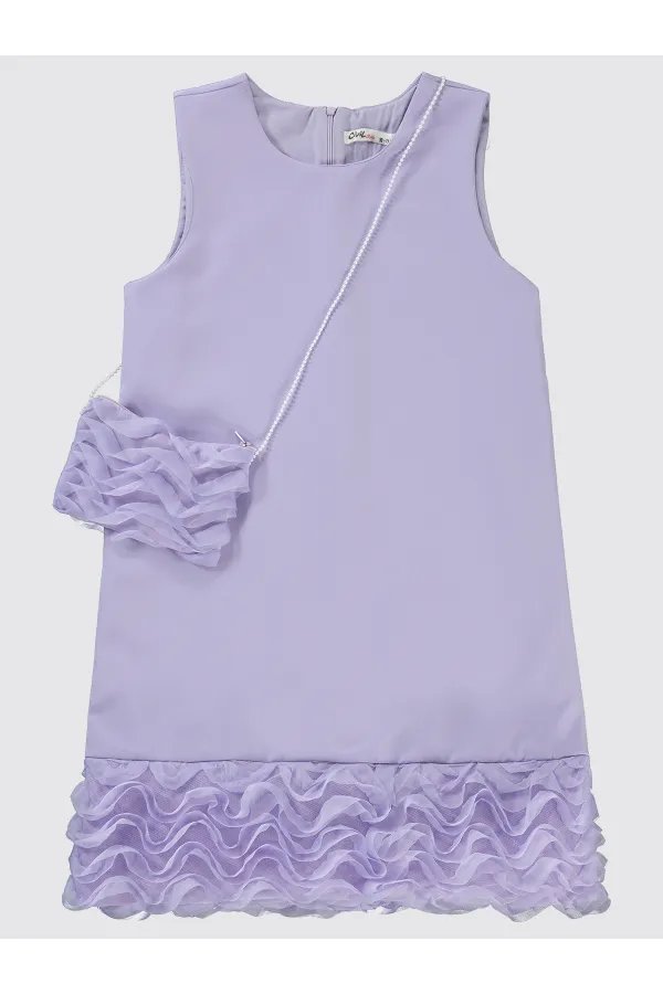 Girl's Vest and Dress 10-13 Years Lilac - Package