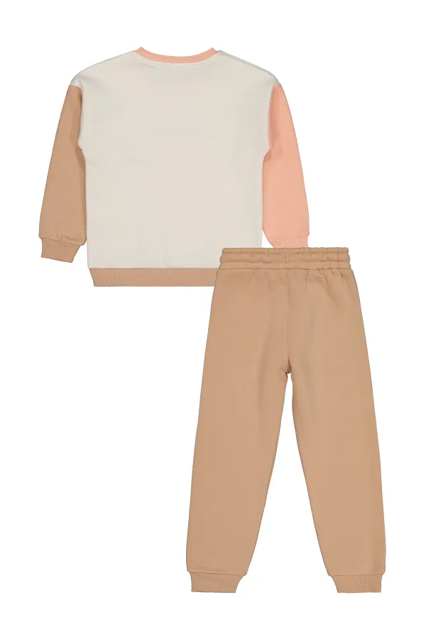 Girls Tracksuit Set 6-9 Years Old Oat Milk - Package