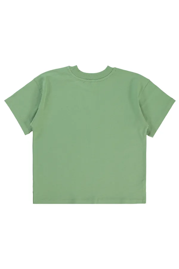T-shirt garçon 6-9 ans kaki clair - Emballage