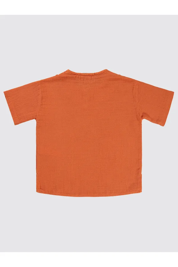 Boy Shirt 6-9 Years Orange - Package