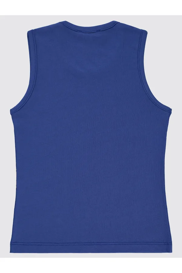 Erkek Çocuk Tişört 2-5 Yaş Saks - Paket