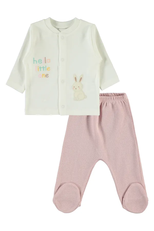 Ensemble de bodies bébé 0-24 mois rose poudré - Lot