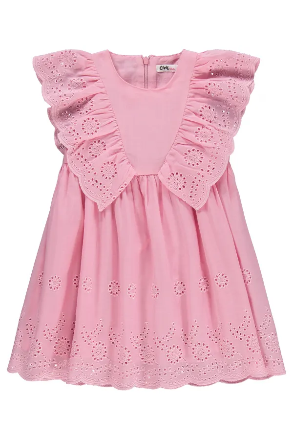 Combinaison et robe pour filles, 2-5 ans, rose foncé - Emballage