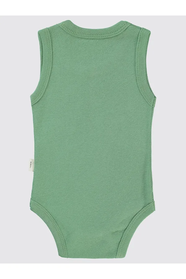 Body bébé à boutons-pression 0-24 mois kaki - Emballage