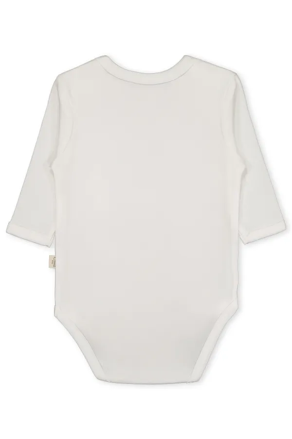 Baby Snap Bodysuit 0-24 Months White - Pack