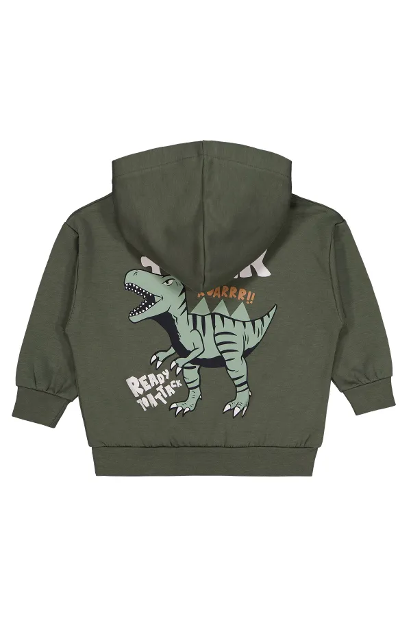 Boys Sweatshirt 2-5 Years Old Dark Khaki - Package