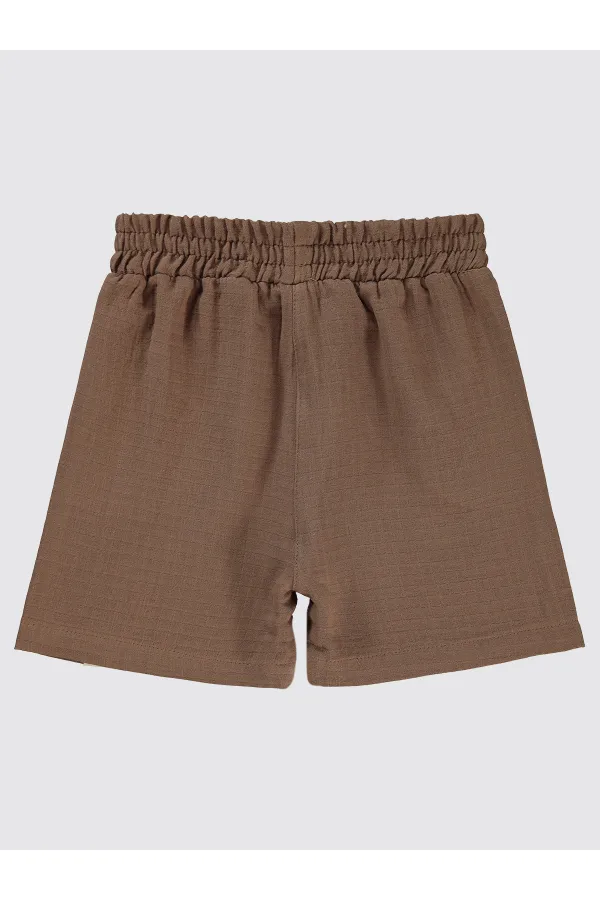 Erkek Çocuk Şort 2-5 Yaş Kahve - Paket