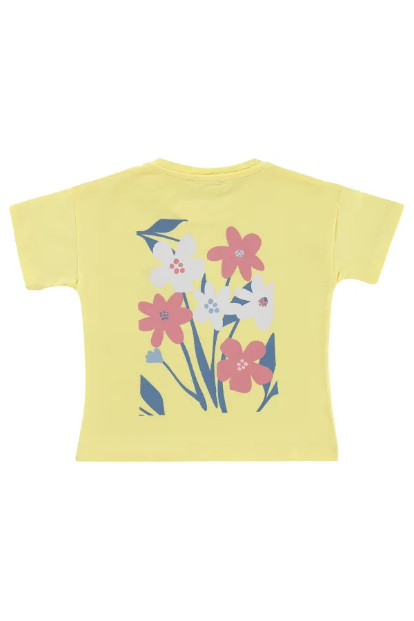T-shirt pour fille, 2-5 ans, jaune - Lot