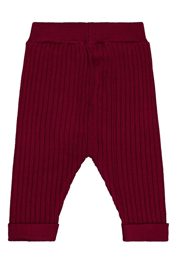 Bas de survêtement bébé 0-24 mois rouge bordeaux - Lot