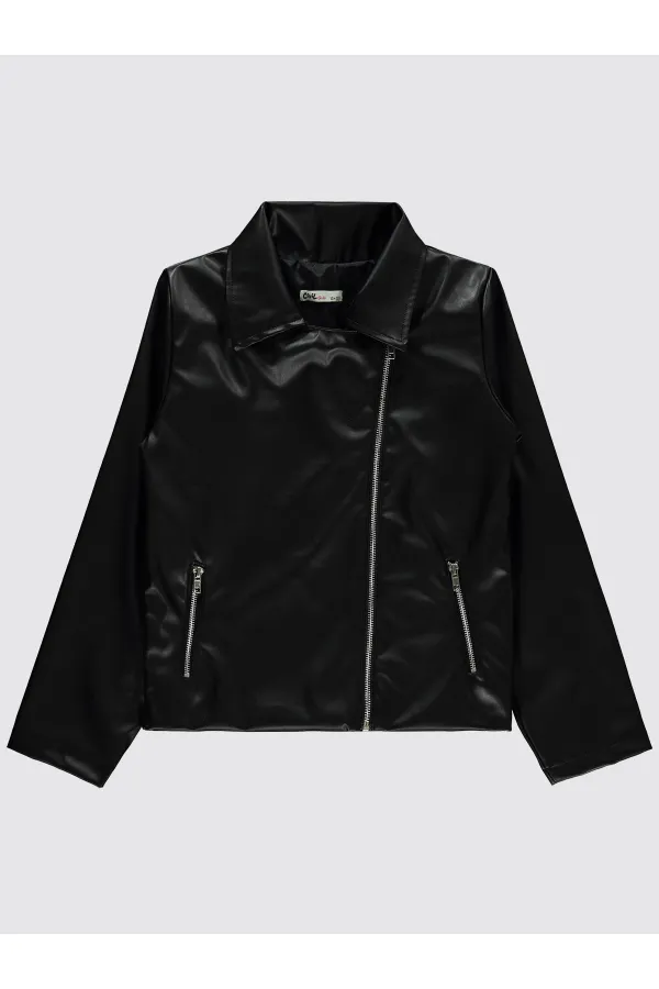 Kız Çocuk Ceket 10-13 Yaş Siyah - Paket