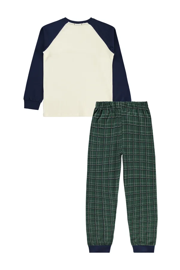 Erkek Çocuk Pijama Takımı 10-13 Yaş Lacivert - Paket