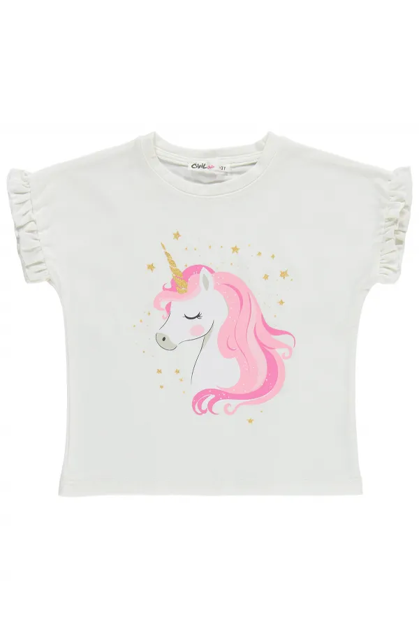 Kız Çocuk Takım 2-5 Yaş Ekru - Paket