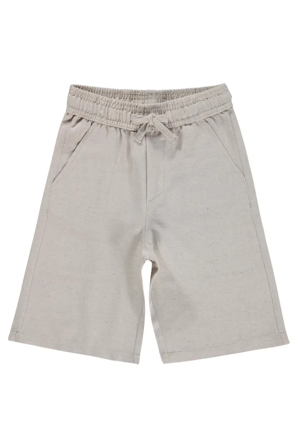 Erkek Çocuk Kapri 10-13 Yaş Bej - Paket