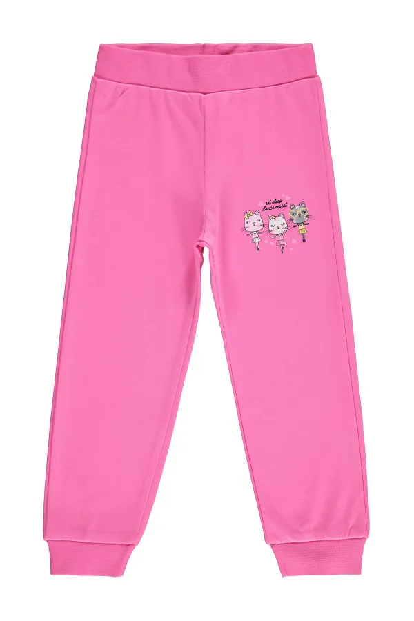 Girls' Sweatpants, 2-5 Years Old, Dark Pink - Pack