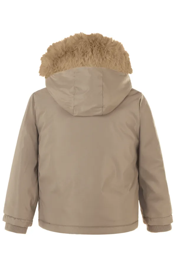 Erkek Çocuk Mont 6-9 Yaş Vizon - Paket