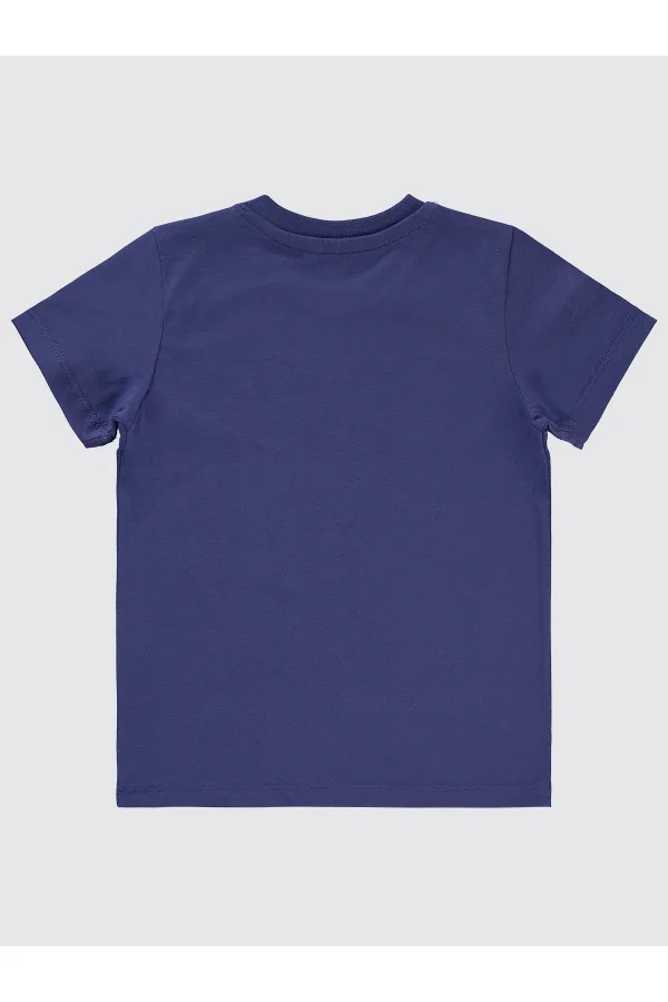 Erkek Çocuk Tişört 2-5 Yaş Mor - Paket