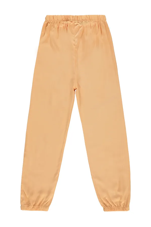 Kız Çocuk Pantolon 6-9 Yaş Pudra - Paket