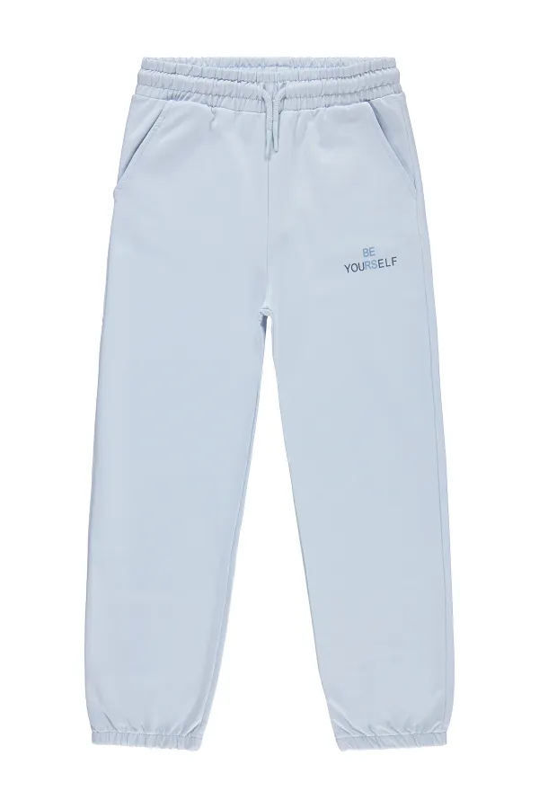 Girls' Sweatpants, Ages 10-13, Light Blue - Pack