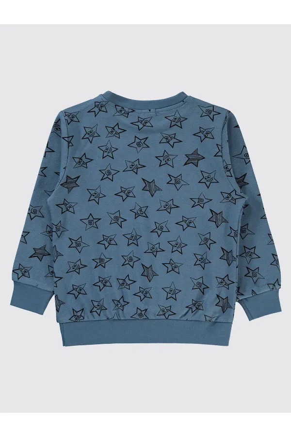 Sweat-shirt garçon 2-5 ans indigo - Emballage