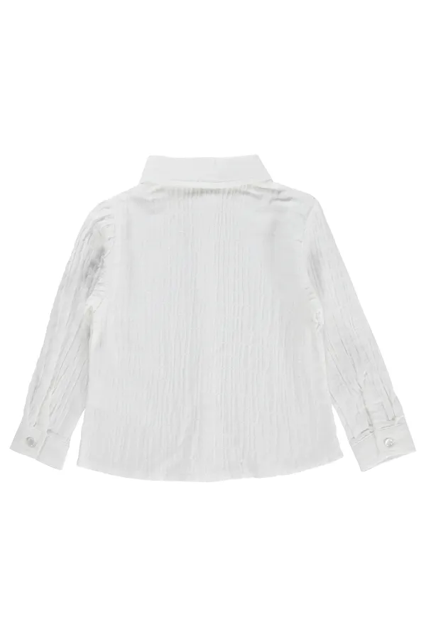 T-shirt pour fille, 2-5 ans, blanc cassé - Emballage