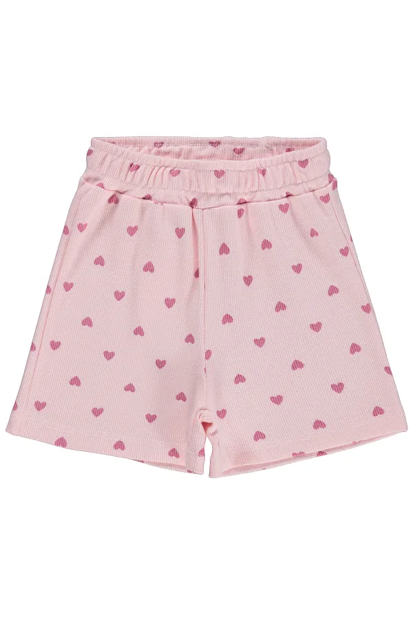 Kız Çocuk Şort 2-5 Yaş Pudra - Paket