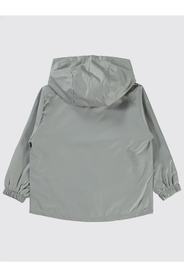 Erkek Çocuk Yağmurluk 2-5 Yaş Gri - Paket