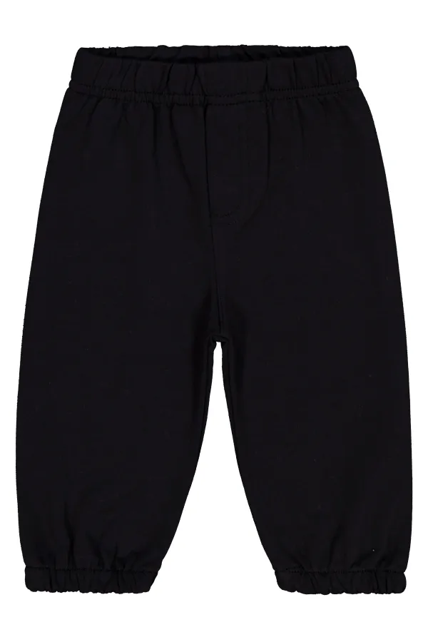 Baby Tracksuit Bottoms 0-24 Months Black - Pack