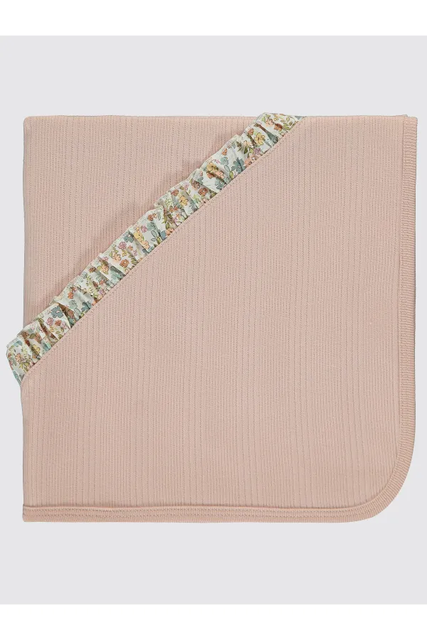 Couverture et lange pour bébé 0-24 mois, couleur poudre - Emballage