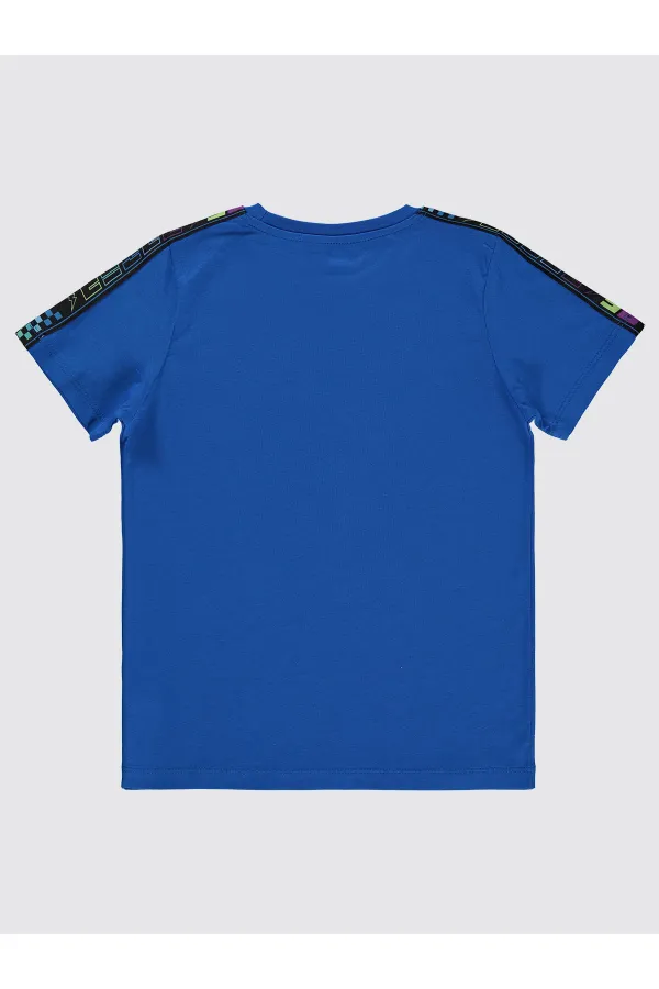 T-shirt garçon 6-9 ans turquoise foncé - Emballage