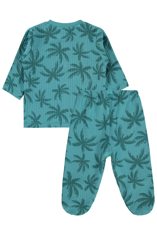 Bebek Pijama Takımı 0-24 Ay Petrol - Paket