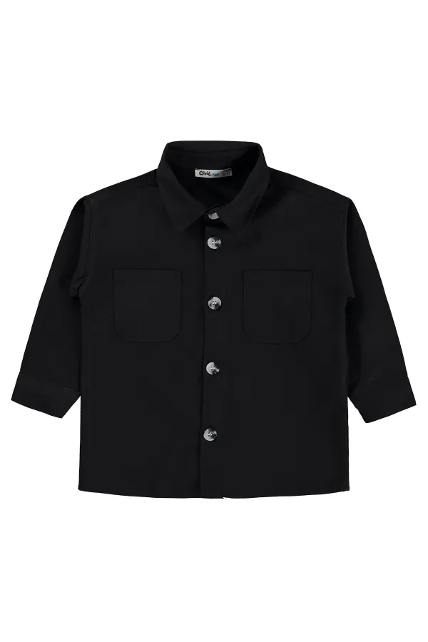 Erkek Çocuk Gömlek Set 2-5 Yaş Siyah - Paket