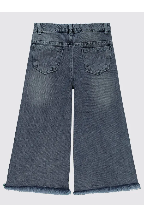 Kız Çocuk Pantolon 10-13 Yaş Buz Mavi - Paket