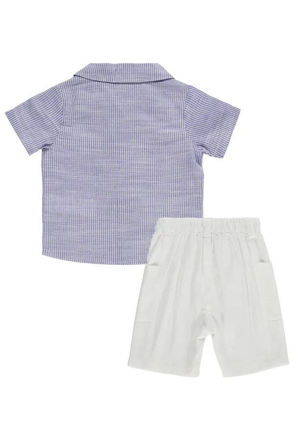 Bebek Takım 0-24 Ay Mavi - Paket