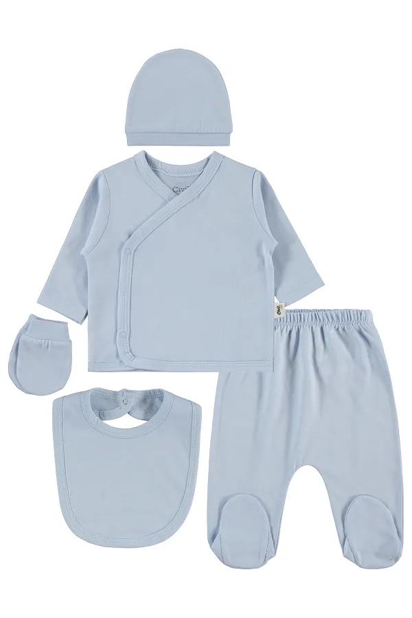 Ensemble de body bébé 0-24 mois bleu - Emballage