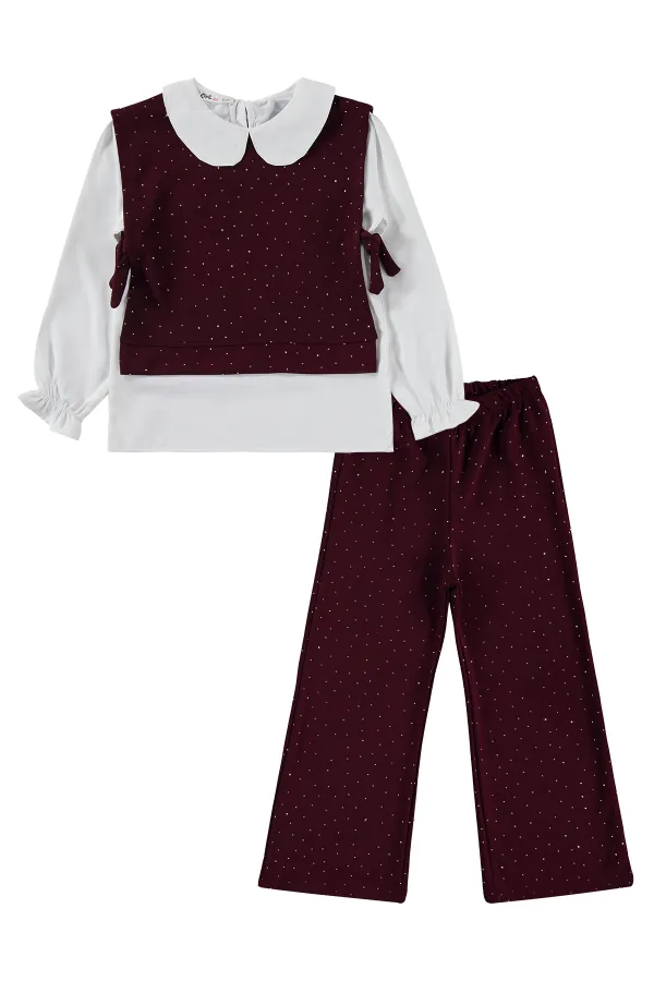 Girls' Team Set, Ages 10-13, Burgundy - Package
