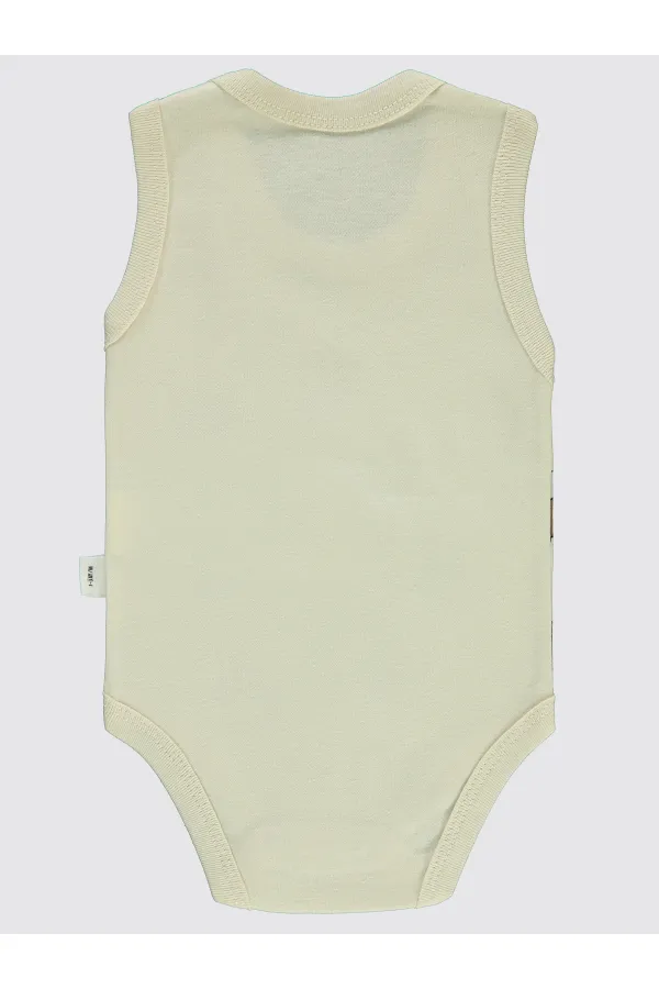 Bebek Çıtçıtlı Badi 0-24 Ay Bej - Paket