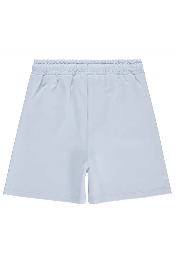 Short pour fille, 10-13 ans, bleu clair - Lot