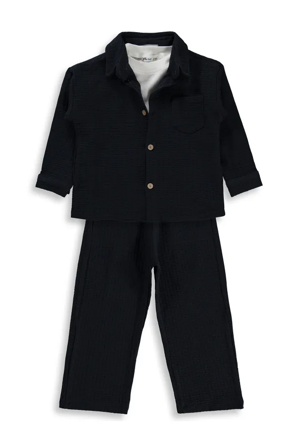 Erkek Çocuk Takım 2-5 Yaş Lacivert - Paket