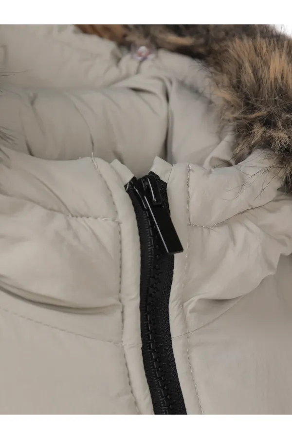 Boy's Coat 2-5 Years Old Stone Color - Package