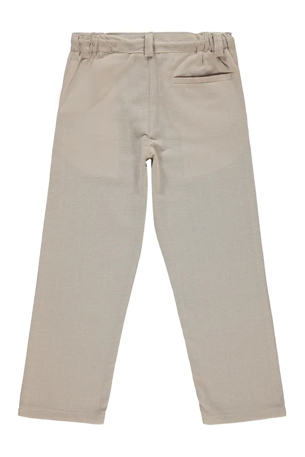 Erkek Çocuk Pantolon 6-9 Yaş Bej - Paket