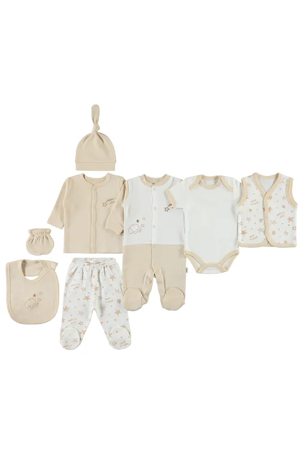 Bebek Zıbın Setleri 0-24 Ay Sütlükahve - Paket