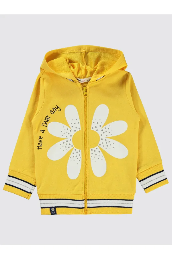 Kız Çocuk Hırka 2-5 Yaş Sarı - Paket