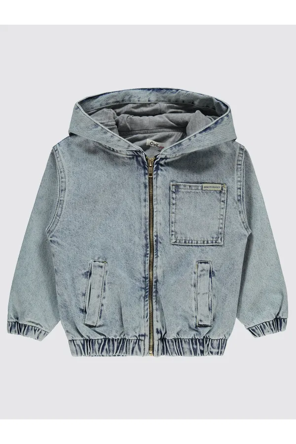 Kız Çocuk Ceket 2-5 Yaş Açık Mavi - Paket