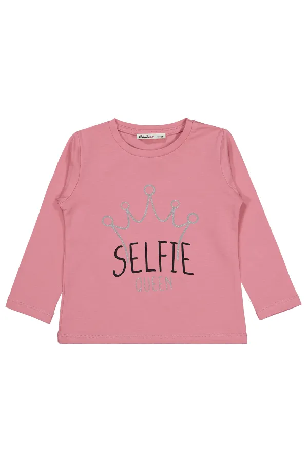 Girl's Sweatshirt 2-5 Years Old Soft Pink - Package