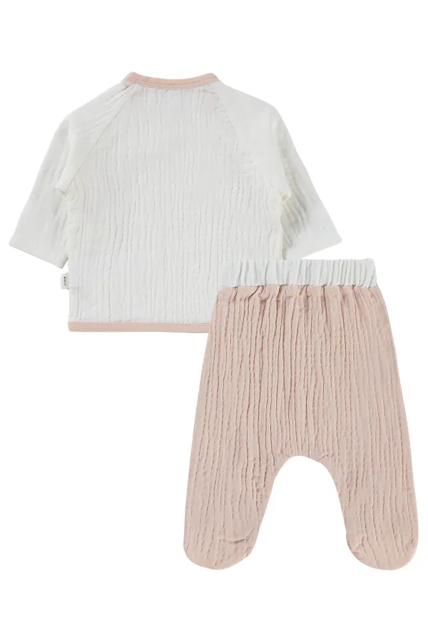 Baby Bodysuit Sets 0-24 Months, Ecru - Package