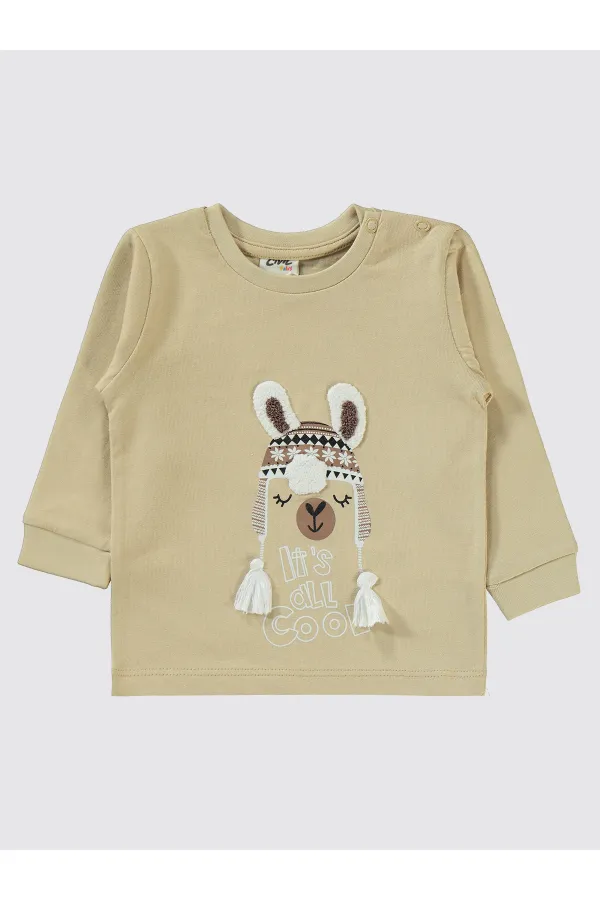 Bebek Pijama Takımı 0-24 Ay Sütlükahve - Paket